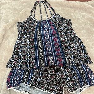 In Bloom Multicolor Patterned Pajama Set